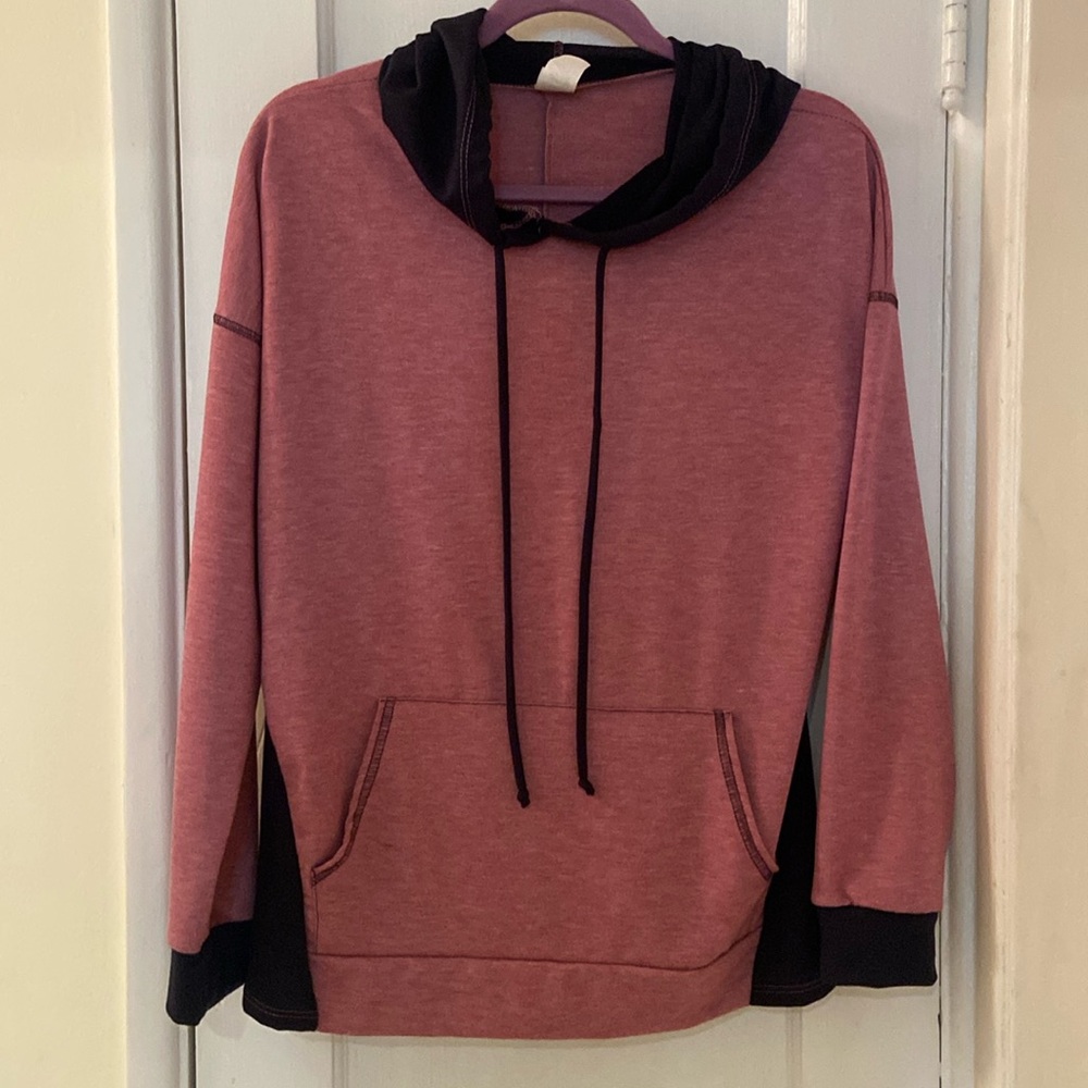 Pink and Navy hoodie from Sew in Love